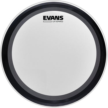Parche Evans Bd24emaduv Tecnologia Uv Con Sordina 24 Pulgadas